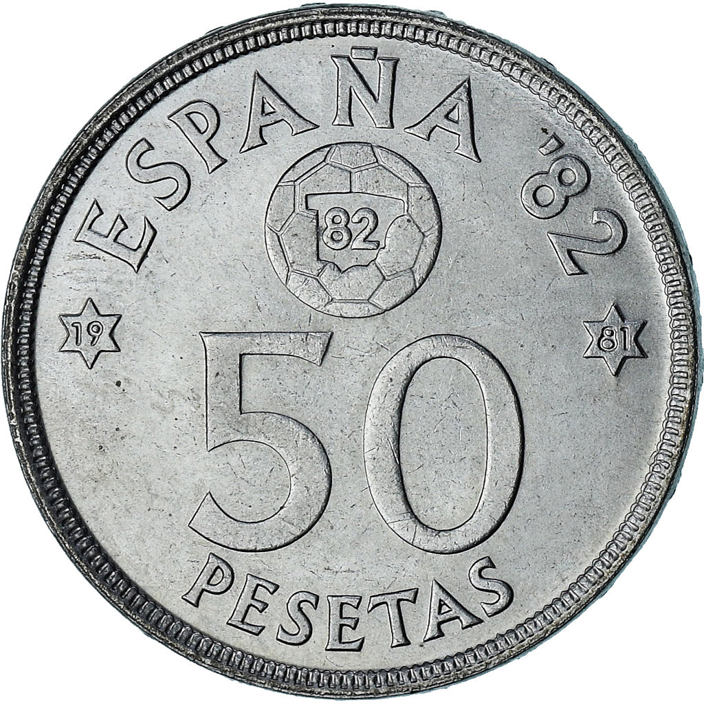 Spagna, Juan Carlos I, 50 Pesetas, 1980 (81), Madrid, SPL+, Cupronickel, KM:819