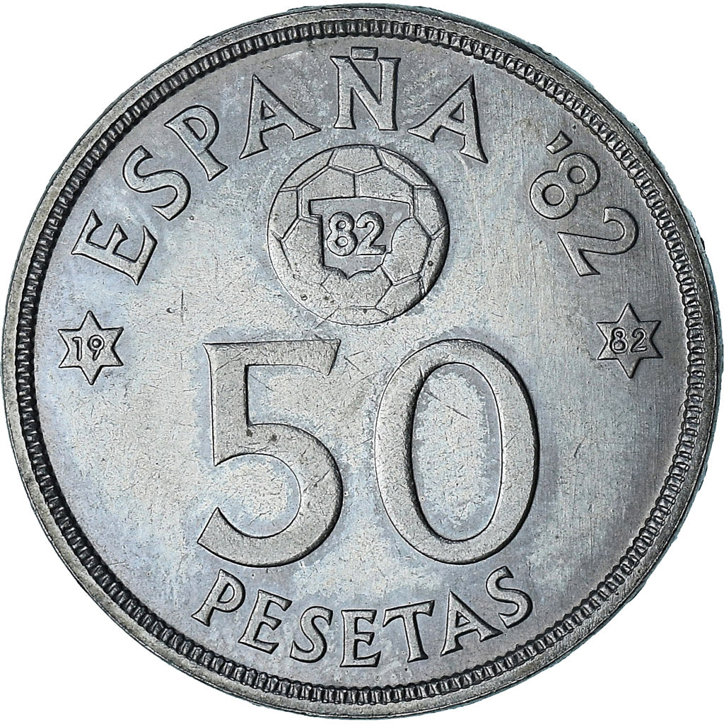 Spanien, Juan Carlos I, 50 Pesetas, 1980 (82), Madrid, UNZ+, Cupronickel, KM:819