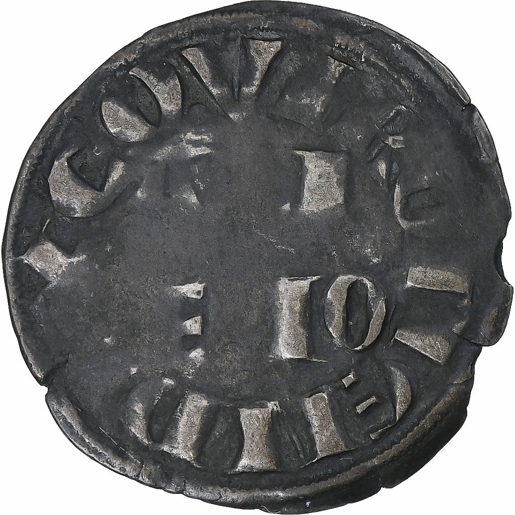 France, Comté de Vermandois, Éléonore de Vermandois, Denier, ca. 1148-1213
