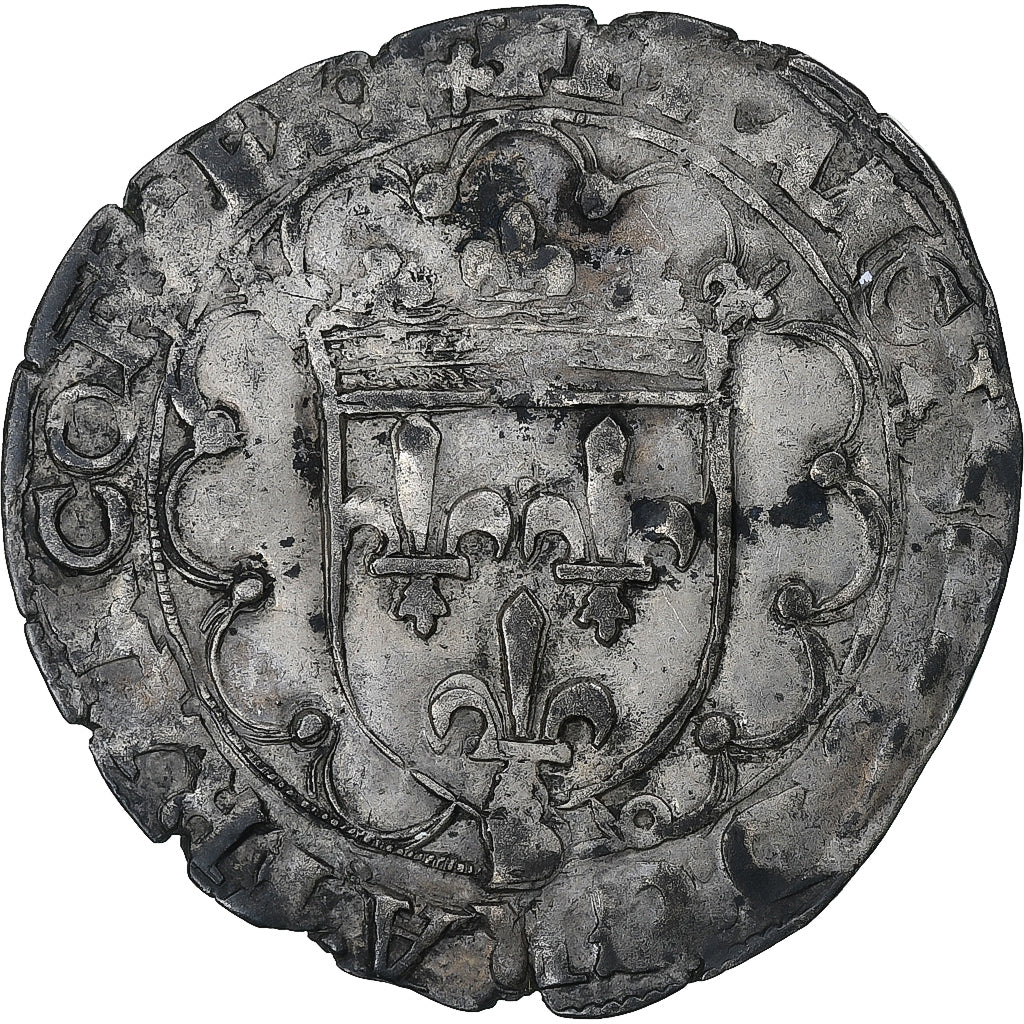 França, François Ier, Douzain à la croisette, 1515-1547, Lyon, 1st Type