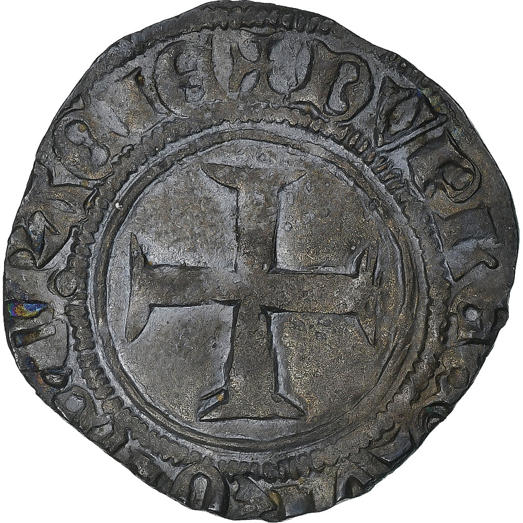 Francia, Charles VI, Niquet, 1421-1422, Troyes, MB+, Biglione, Duplessy:401