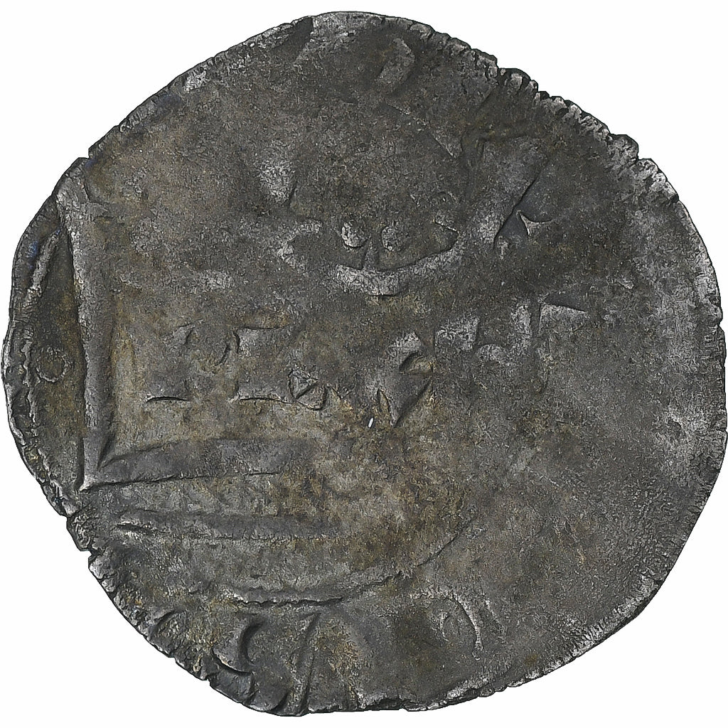 Frankrijk, Filip VI, Double Tournois, 1348-1350, 2nd Emission, FR, Billon