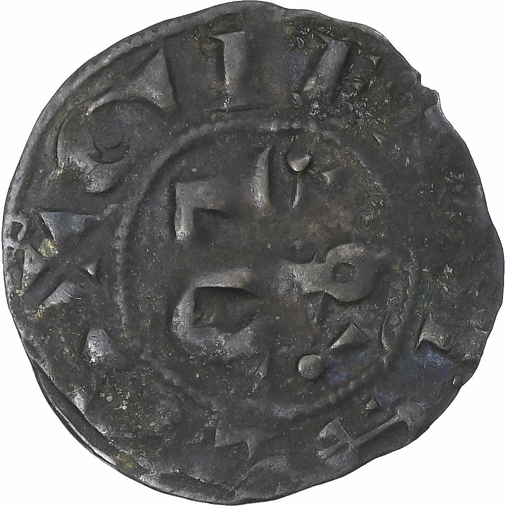 França, Seigneurie de Gien, Geoffroy II de Donzy, Denier, 1060-1160, Gien