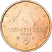 Slovacchia, 2 Euro Cent, 2009, BU, SPL+, Acciaio ricoperto in rame