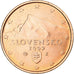 Slowakije, 2 Euro Cent, 2009, BU, UNC, Copper Clad Steel