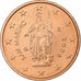 San Marino, 2 Euro Cent, 2006, Rome, BU, MS(64), Aço Revestido a Cobre