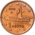 Grecia, Euro Cent, 2002, Athens, SC, Cobre chapado en acero, KM:181