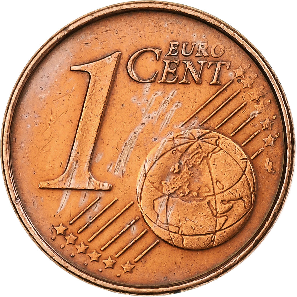Grécia, Euro Cent, 2002, Athens, MS(63), Aço Cromado a Cobre, KM:181