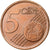 Grecia, 5 Euro Cent, 2002, Athens, Cobre chapado en acero, MBC, KM:183
