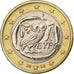 Grecia, Euro, 2002, Athens, Bimetálico, MBC, KM:187