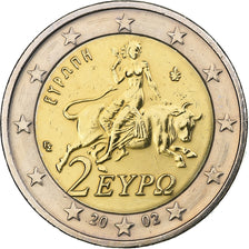 Grecia, 2 Euro, 2002, Athens, Bimetálico, MBC, KM:188