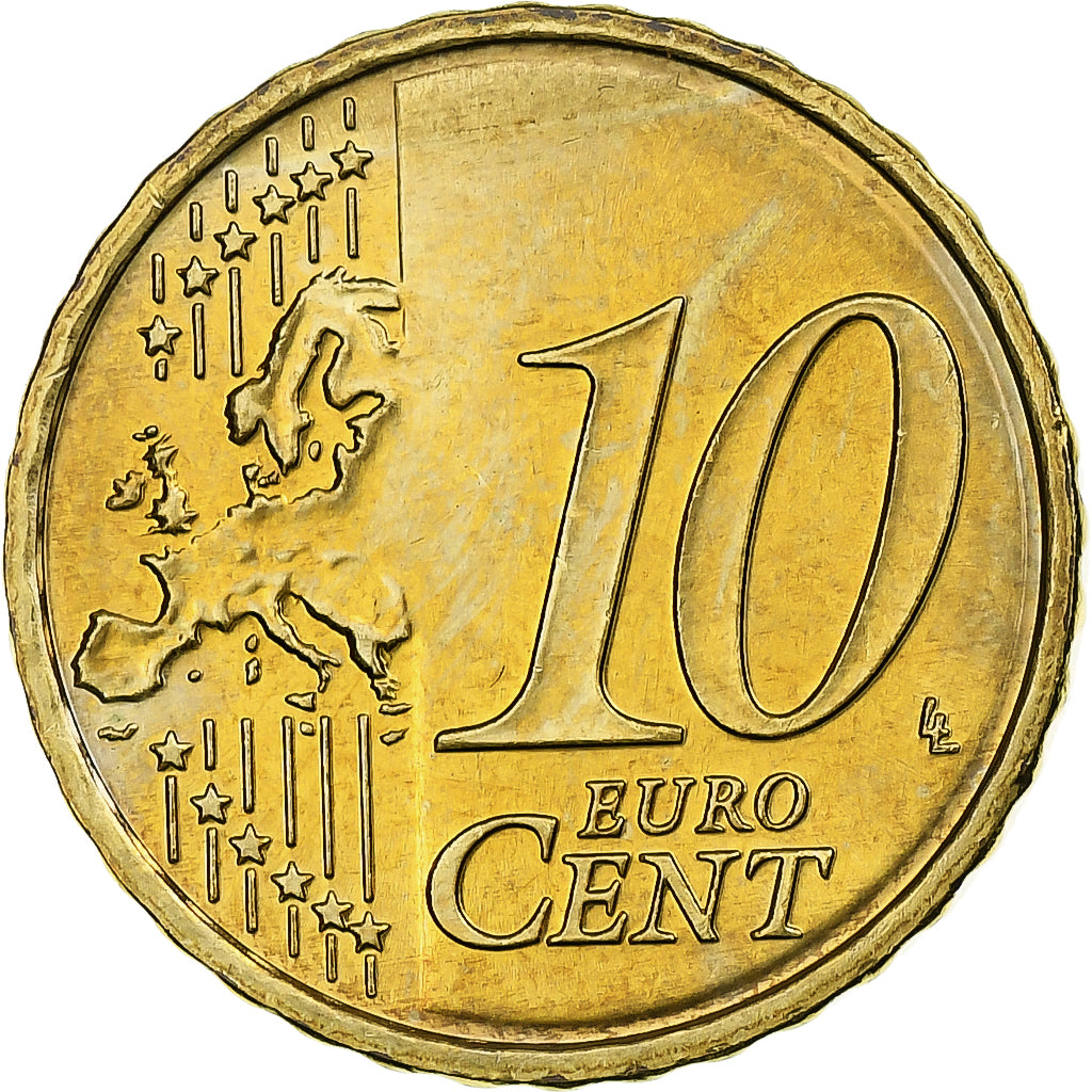 Słowacja, 10 Euro Cent, BU, 2009, Nordic gold, EF(40-45), KM:98