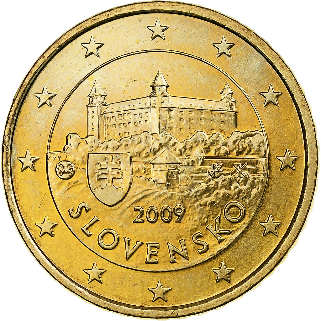Slowakei, 50 Euro Cent, BU, 2009, Nordic gold, SS, KM:100