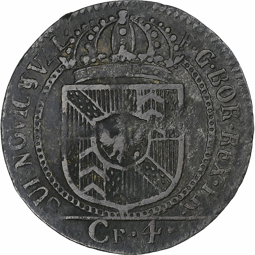 Szwajcaria, Principauté de Neuchâtel, Friedrich Wilhelm II, 4 Kreuzer, 1793