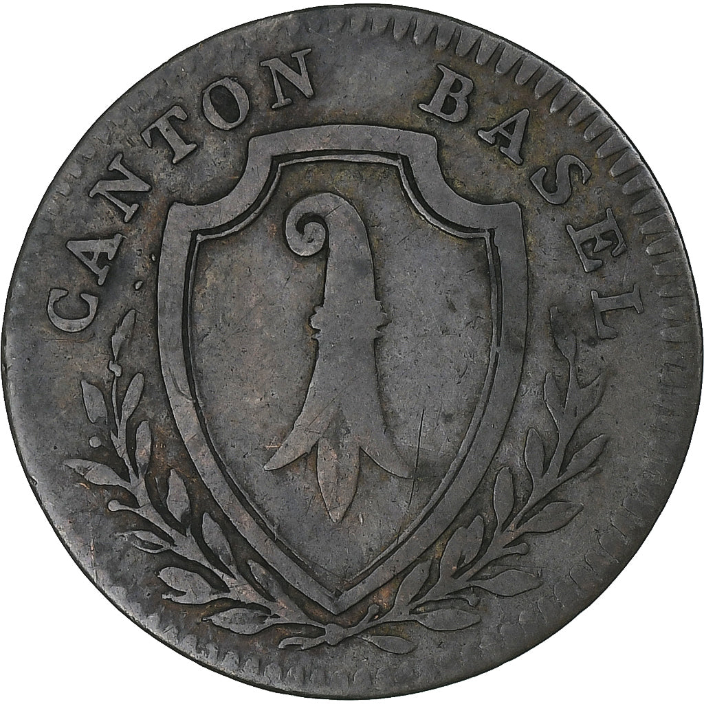 Switzerland, Canton de Bâle, 1/2 Batzen, 1809, Basel, EF(40-45), Billon, KM:197