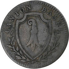 Switzerland, Canton de Bâle, 1/2 Batzen, 1809, Basel, EF(40-45), Billon, KM:197