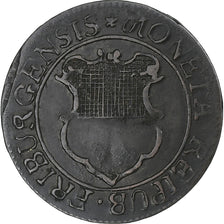 Svizzera, Fribourg, 2 Kreuzer, 1789, Fribourg, BB+, Biglione, KM:47