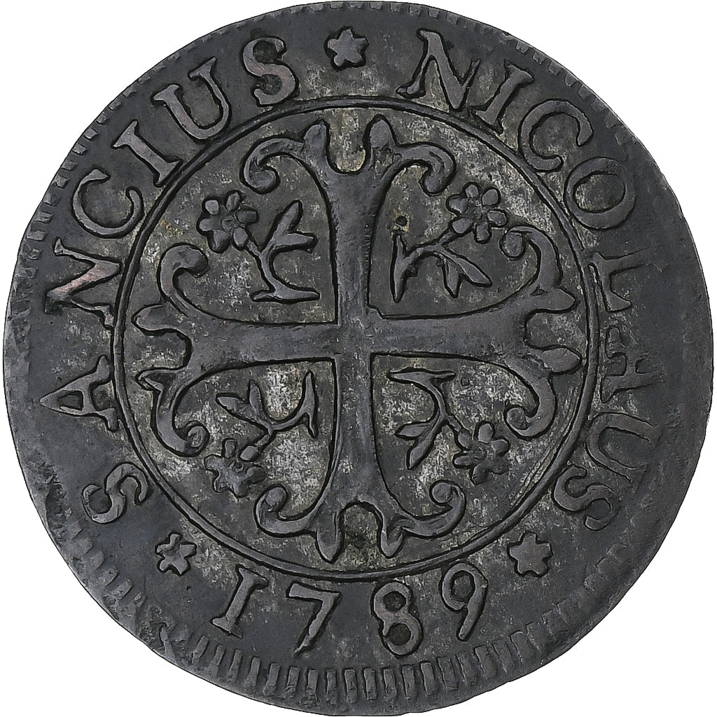 Szwajcaria, Fribourg, 2 Kreuzer, 1789, Fribourg, AU(50-53), Bilon, KM:47