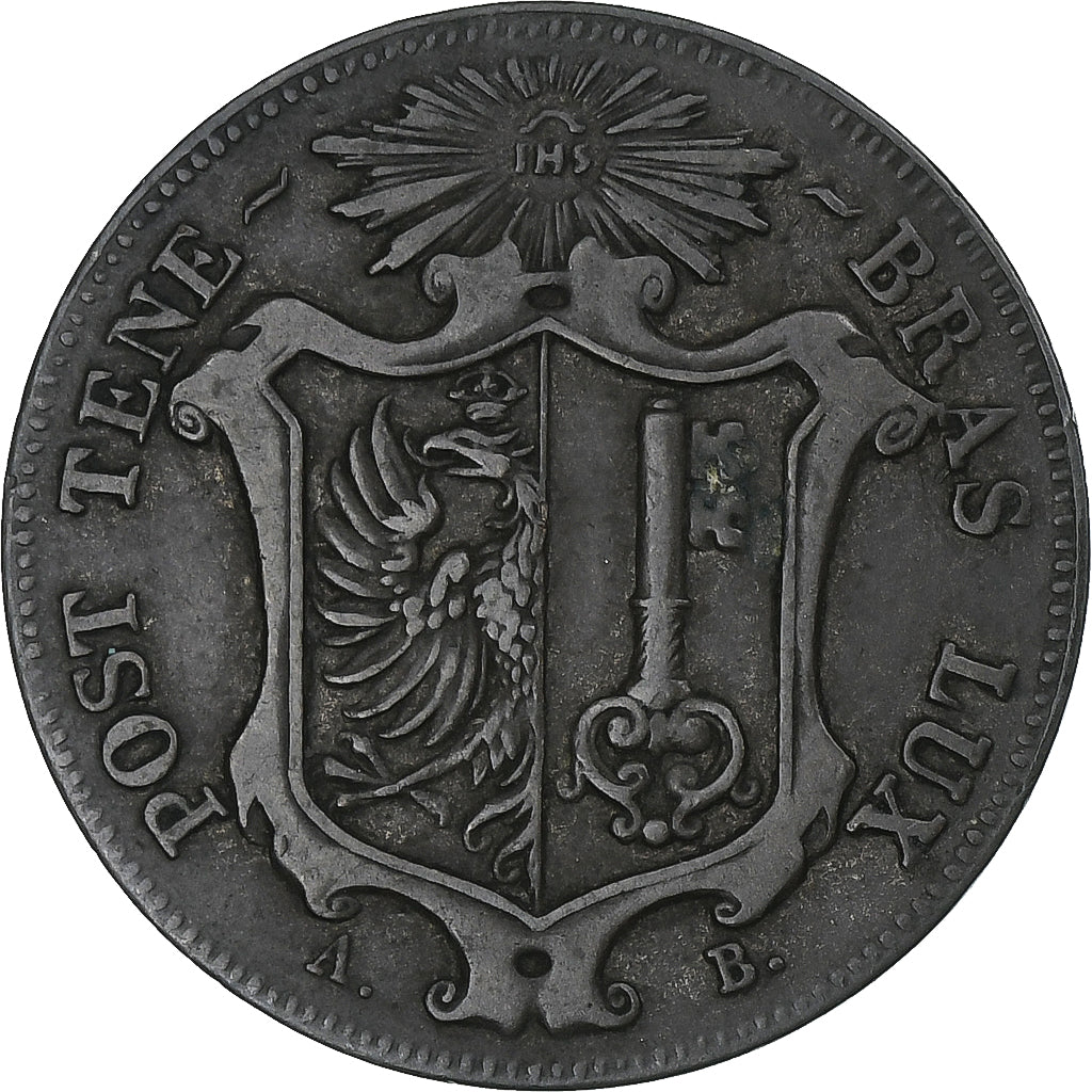 Switzerland, Canton de Genève, 10 Centimes, 1847, Genève, AU(50-53), Billon