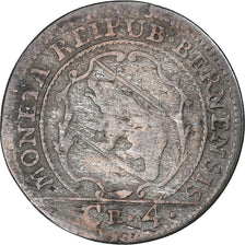 Switzerland, Ville de Berne, 4 Kreuzer, 1775, Bern, EF(40-45), Billon, KM:84
