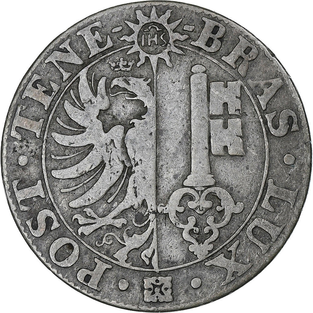 Switzerland, Canton de Genève, 25 Centimes, 1839, Genève, EF(40-45), Silver