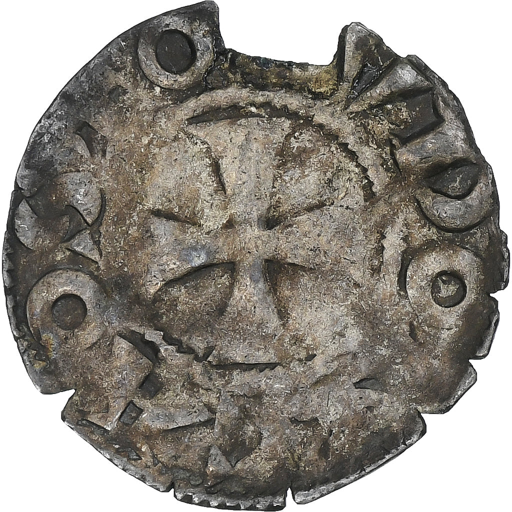 France, Comté de Vendôme, Jean II, Denier, ca. 1200-1207, Vendôme, VF(30-35)