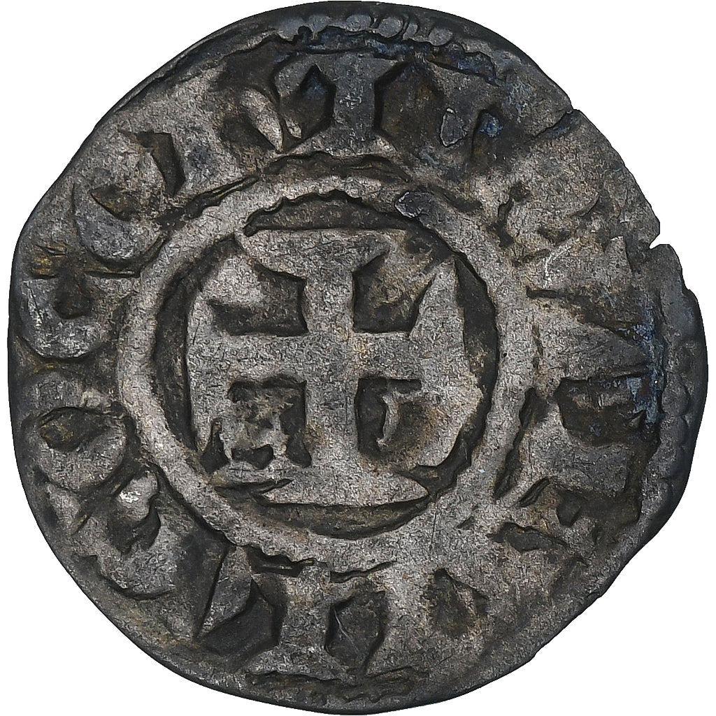 France, Comté d'Anjou, Foulques IV ou V, Denier, XIIth century, Angers