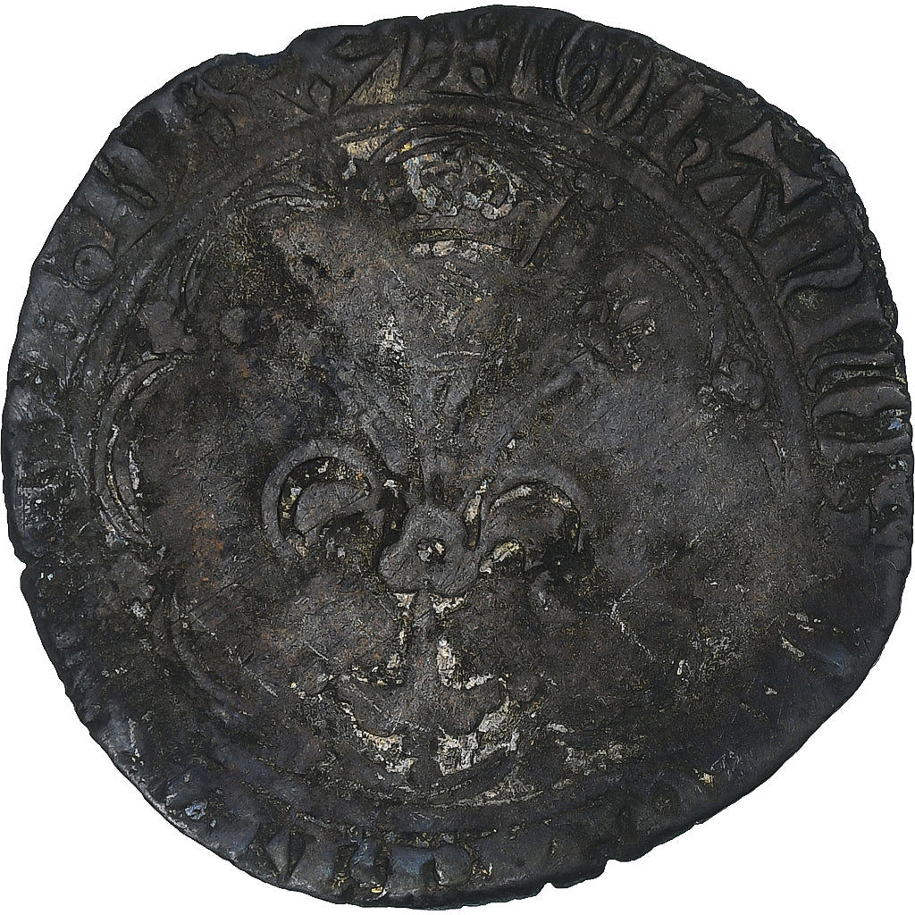 Francja, Jean II le Bon, Gros à la fleur de lis, 1358-1364, VF(20-25), Bilon