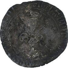 Francja, Jean II le Bon, Gros à la fleur de lis, 1358-1364, VF(20-25), Bilon