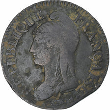 France, Dupré, 5 Centimes, AN 5, Paris, VF(20-25), Copper, Gadoury:126
