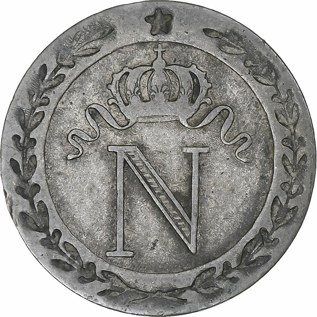 France, Napoleon I, 10 Centimes, 1808, Paris, EF(40-45), Billon, Gadoury:190
