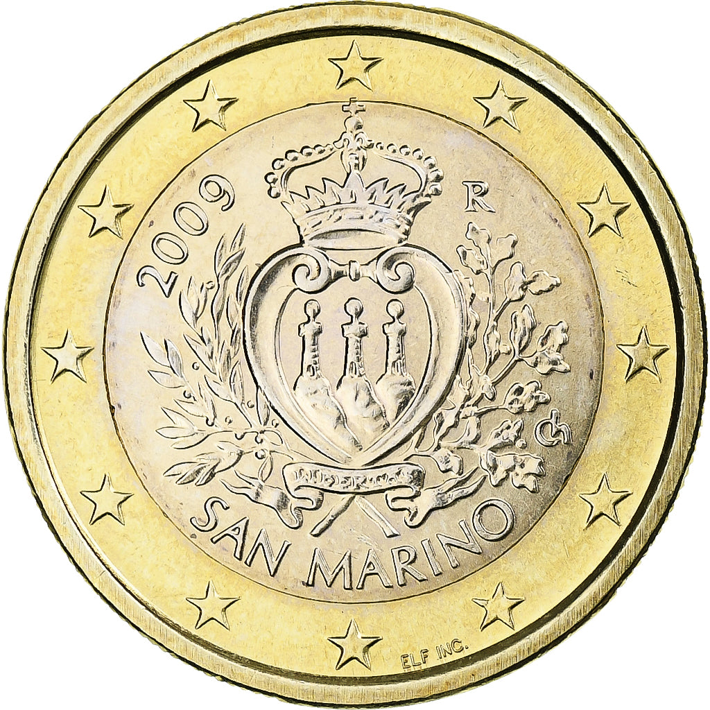 San Marino, Euro, 2009, Rome, BU, SC, Bimetálico, KM:485