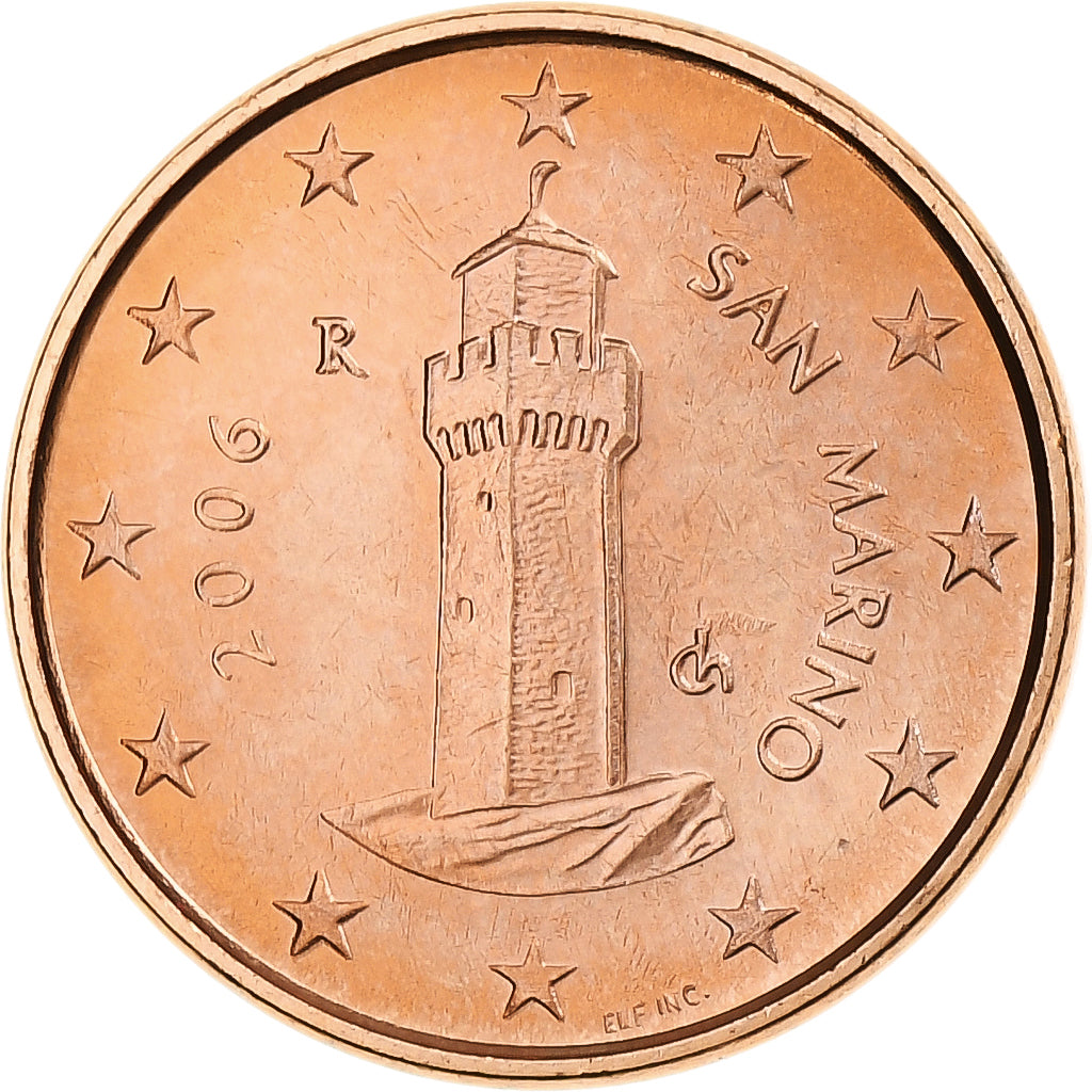 San Marino, Euro Cent, 2006, Rome, BU, UNZ, Copper Plated Steel, KM:440