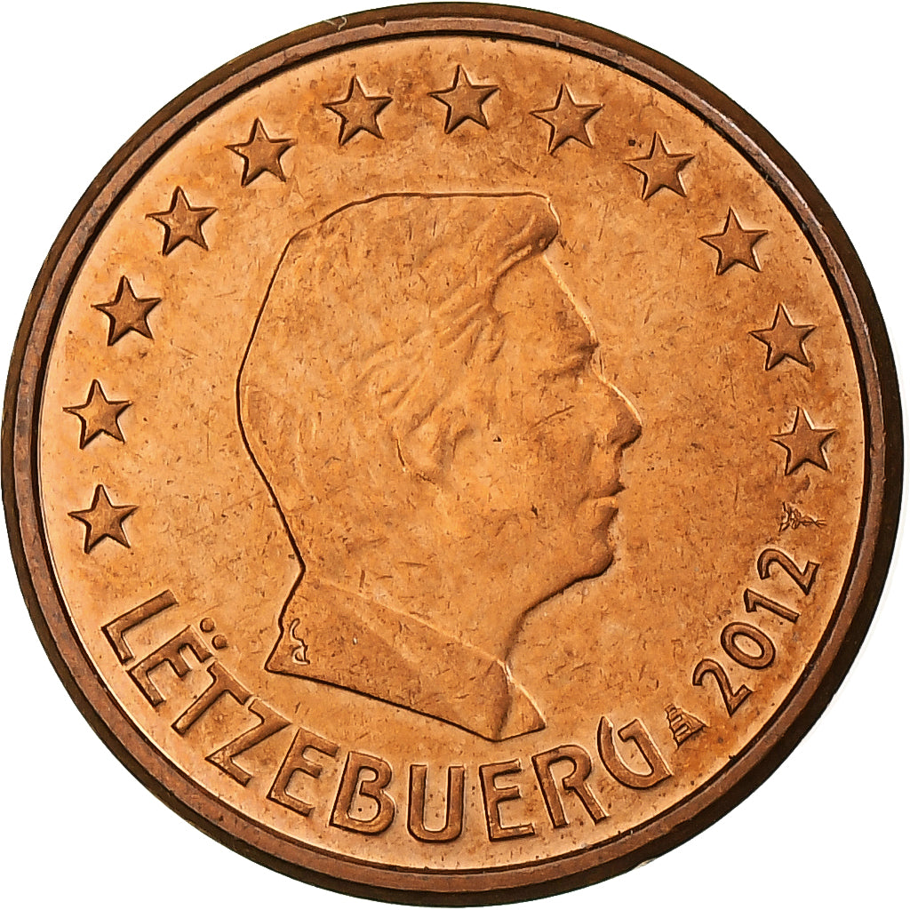Luxembourg, Euro Cent, 2012, BU, MS(63), Copper Plated Steel, KM:75