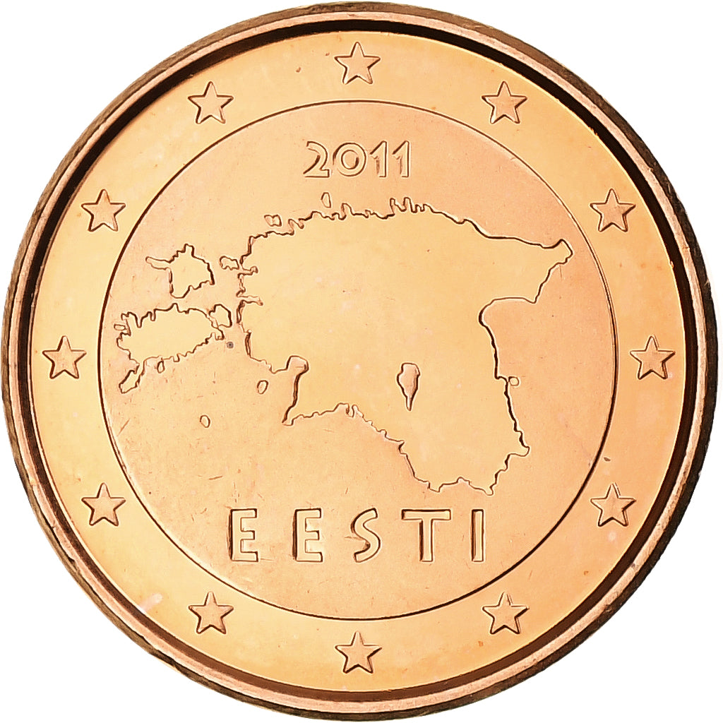Estonie, Euro Cent, 2011, Vantaa, BU, SPL+, Cuivre plaqué acier, KM:61