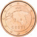 Estonia, 2 Euro Cent, 2011, Vantaa, BU, MS(64), Copper Plated Steel, KM:62