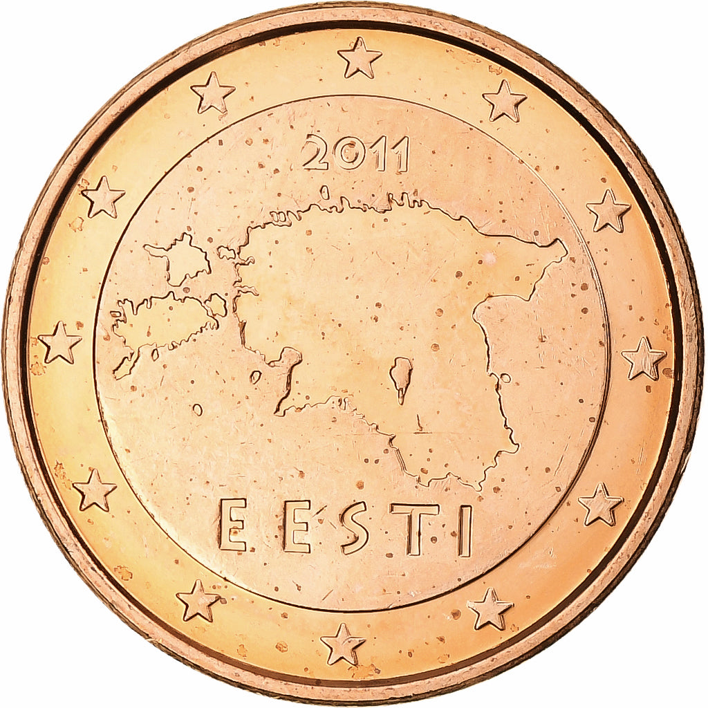 Estonie, 5 Euro Cent, 2011, Vantaa, BU, SPL+, Cuivre plaqué acier, KM:63