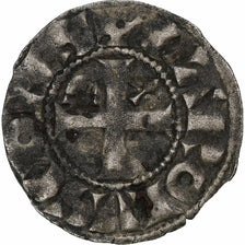 France, Comté d'Anjou, Charles I, Denier, 1246-1285, Angers, EF(40-45), Billon