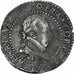 France, Henri III, 1/2 Franc au col plat, 1587, Rouen, VF(30-35), Silver