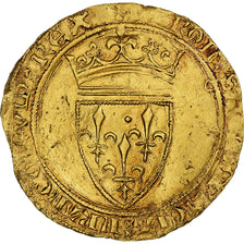France, Charles VI, Écu d'or à la couronne, 1420-1422, Angers, 8th emission