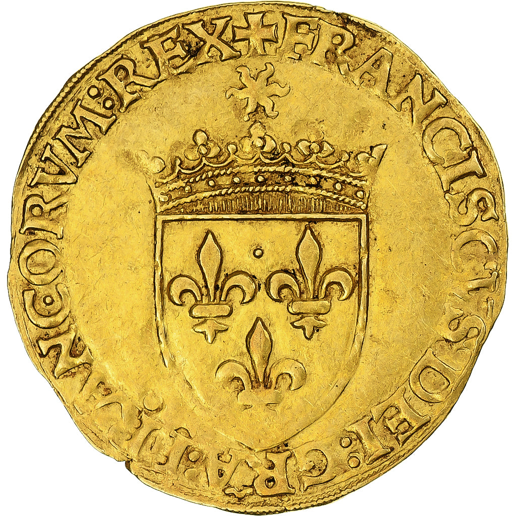Frankreich, François Ier, Écu d'or au soleil, 1519-1540, Paris, 5th type, VZ