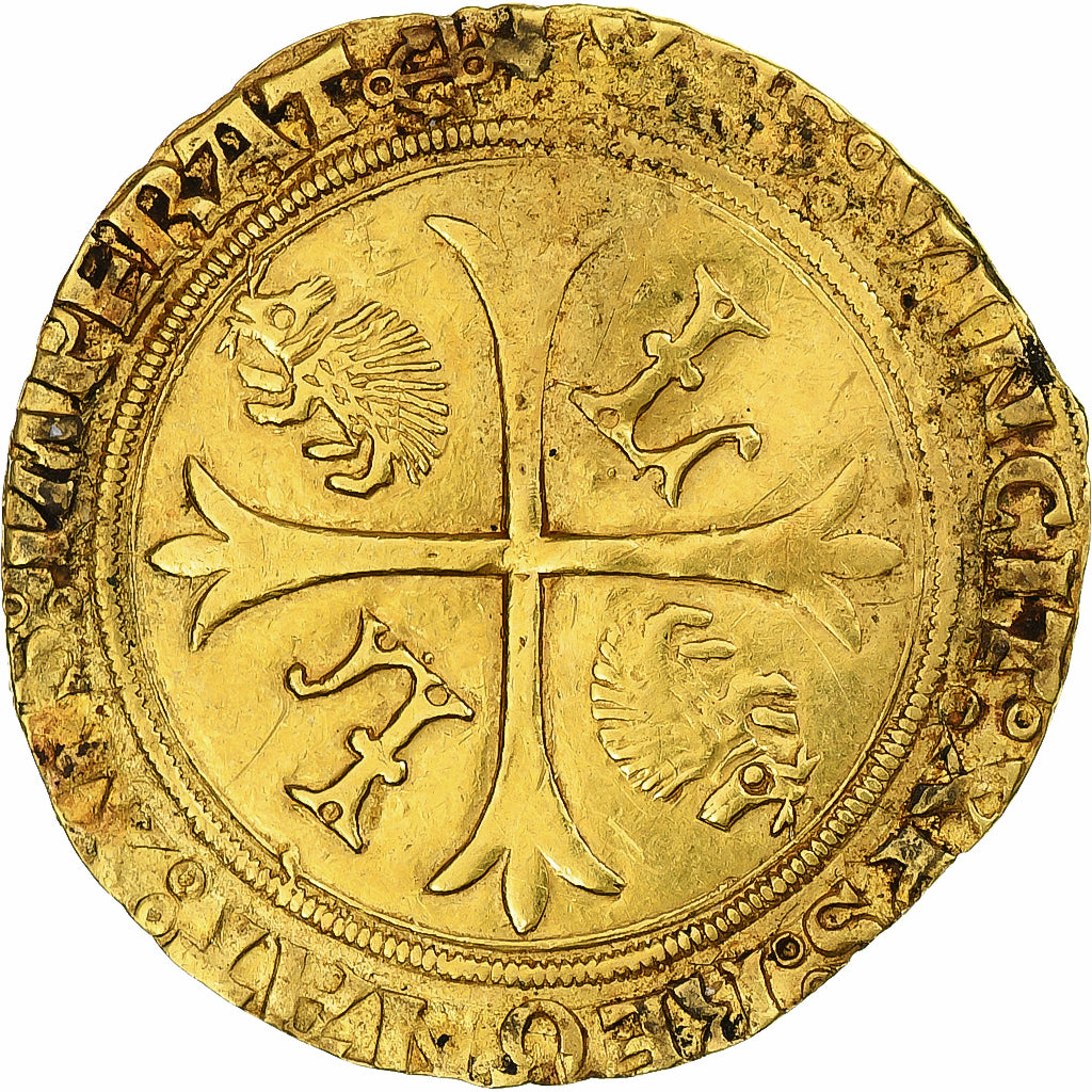 Francia, Louis XII, Ecu d'or aux Porcs-Epics, 1498-1514, Bayonne, Oro, MBC+