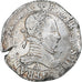 France, Henri III, Franc au Col Plat, 1577, Paris, VF(30-35), Silver