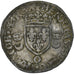 France, Henri II, Douzain aux croissants, 1550, Moulins, VF(30-35), Billon