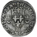 France, Henri II, Douzain aux croissants, 1550, La Rochelle, TB+, Billon