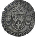 Francja, Henri II, Douzain aux croissants, 1550, Montélimar, VF(30-35), Bilon