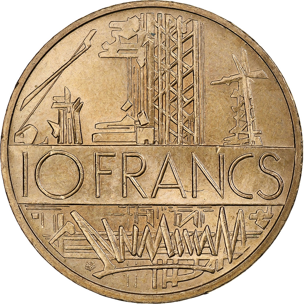 Francia, Mathieu, 10 Francs, 1984, Paris, Tranche A, SPL, Rame-nichel-alluminio