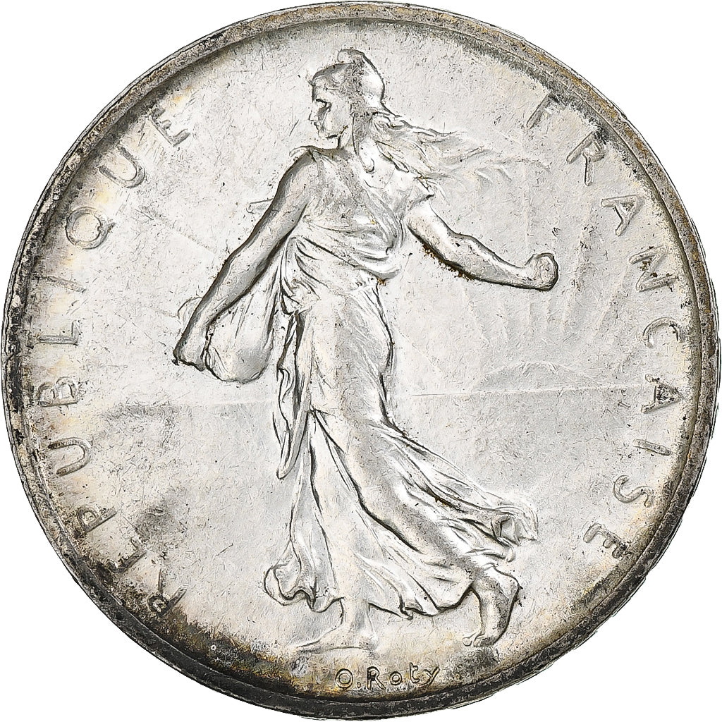 France, 5 Francs, Semeuse, 1960, Paris, Silver, MS(60-62), Gadoury:770, KM:926