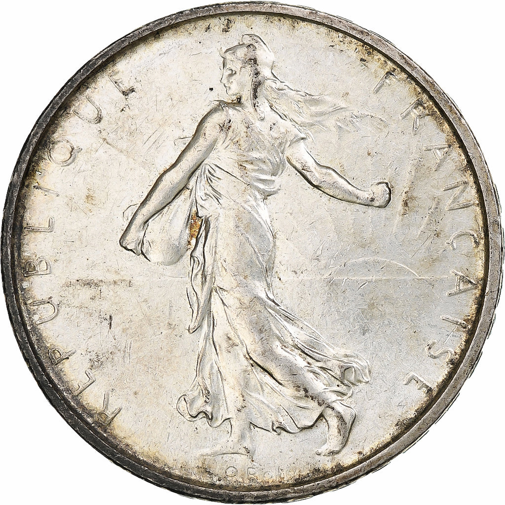 France, 5 Francs, Semeuse, 1961, Paris, Silver, MS(60-62), Gadoury:770, KM:926
