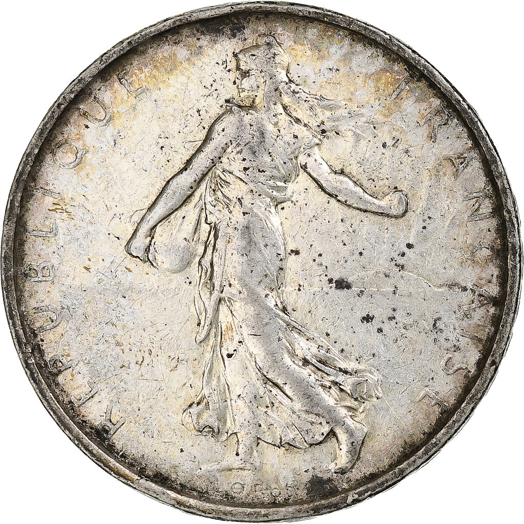 France, 5 Francs, Semeuse, 1964, Paris, Silver, MS(60-62), Gadoury:770, KM:926